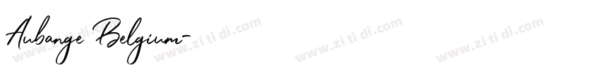 Aubange Belgium字体转换